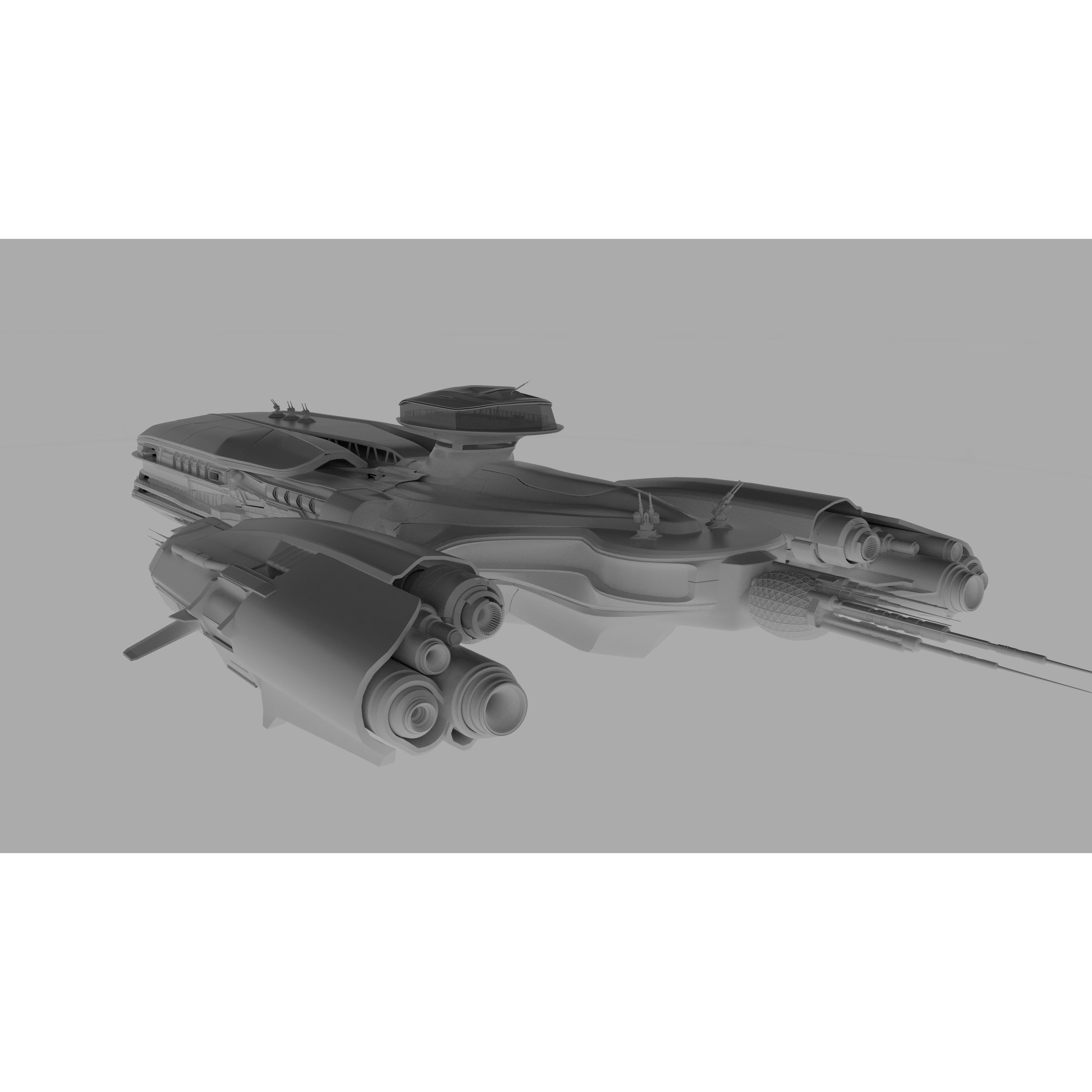 Troy Capital Ship - Game-Ready 3D Model - View 27
