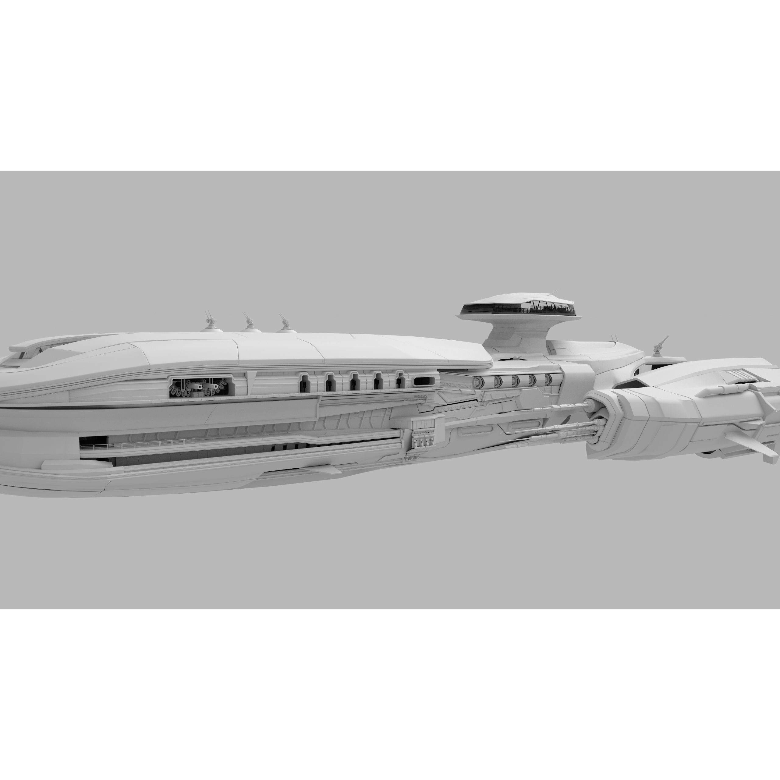 Troy Capital Ship - Game-Ready 3D Model - View 3