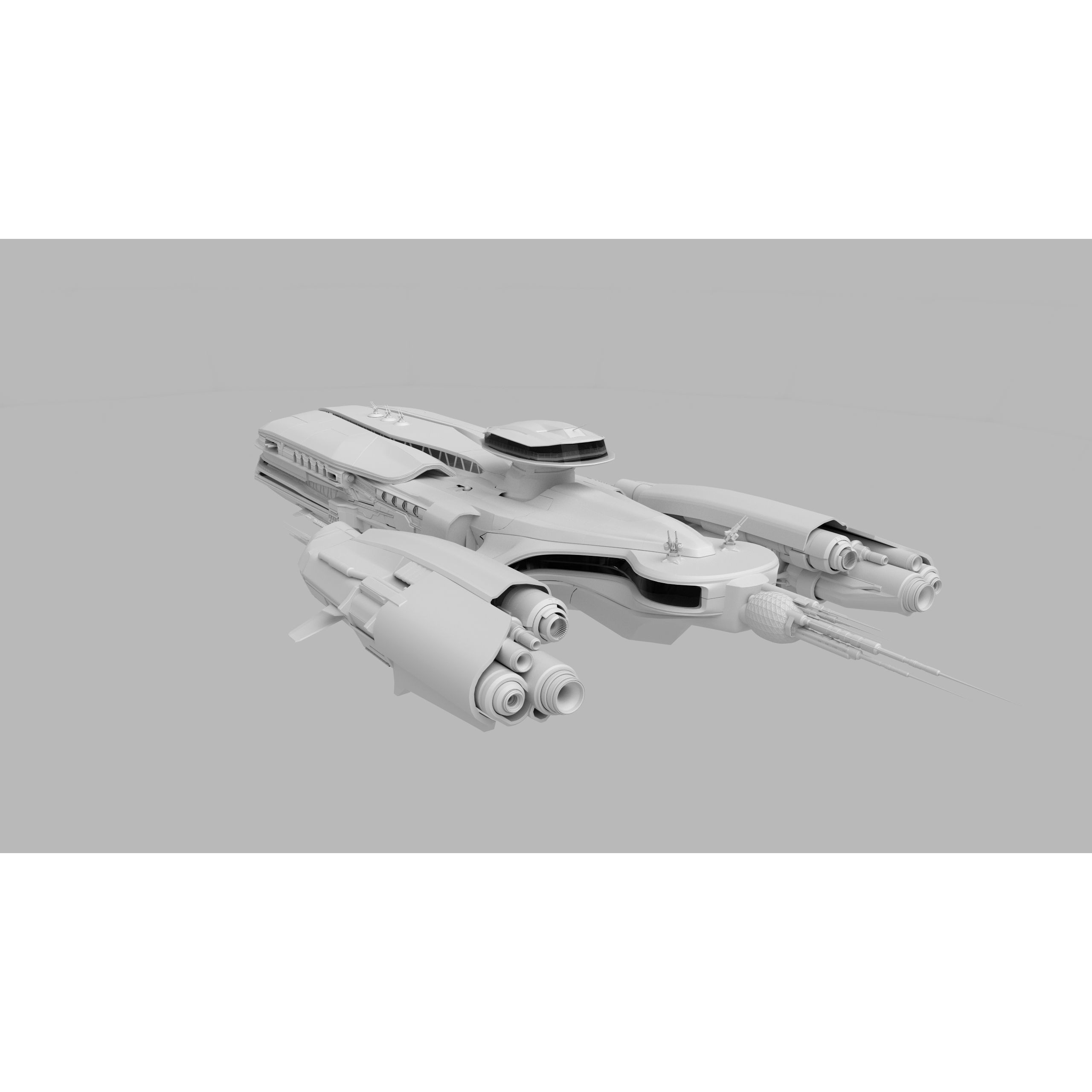 Troy Capital Ship - Game-Ready 3D Model - View 5