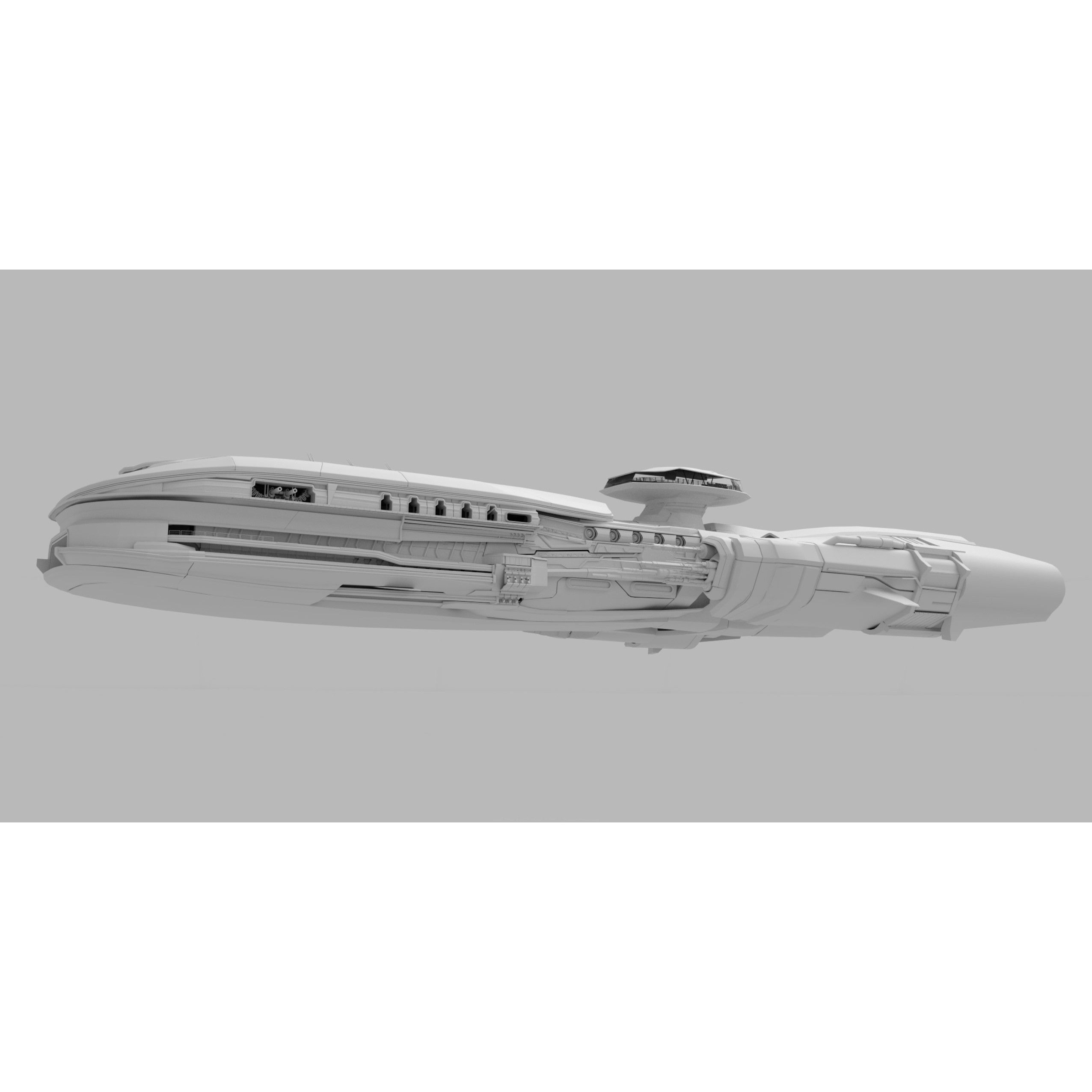 Troy Capital Ship - Game-Ready 3D Model - View 6