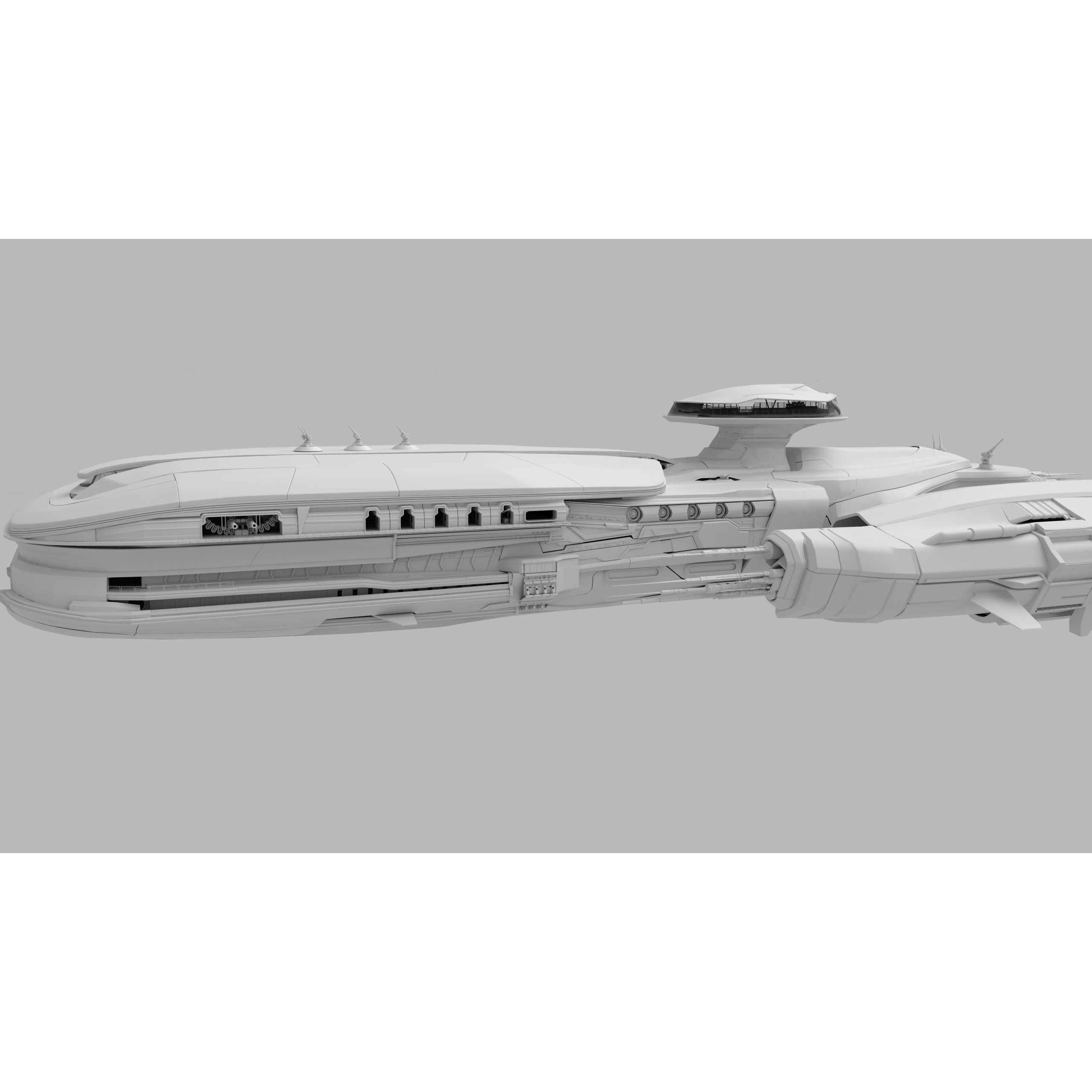 Troy Capital Ship - Game-Ready 3D Model - View 8
