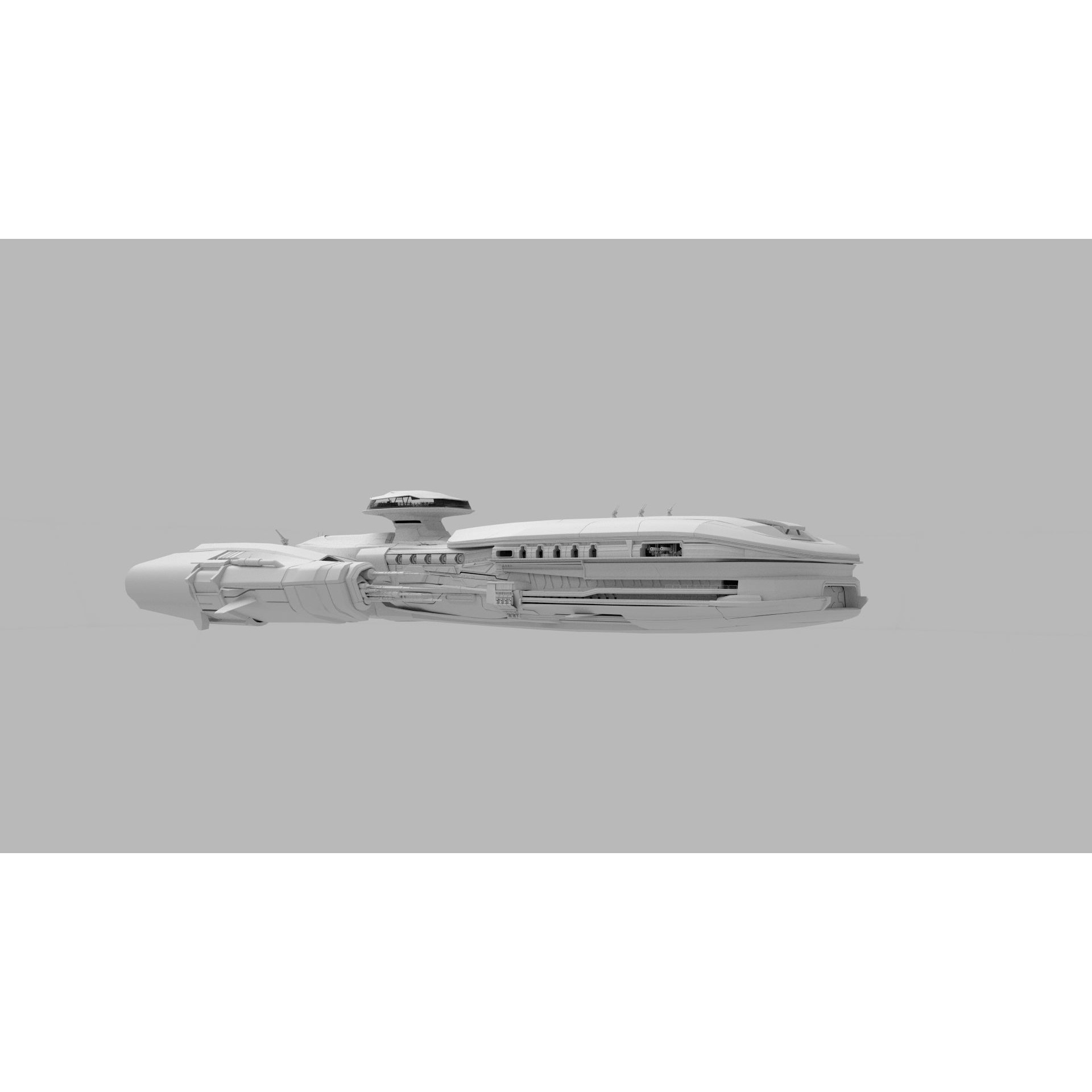 Troy Capital Ship - Game-Ready 3D Model - View 9