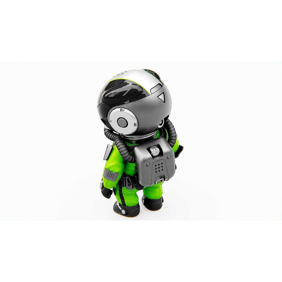 Toon Astronaut K-2500 3D Model – Rigged Sci-Fi Character for Unity & Unreal Engine - View 19