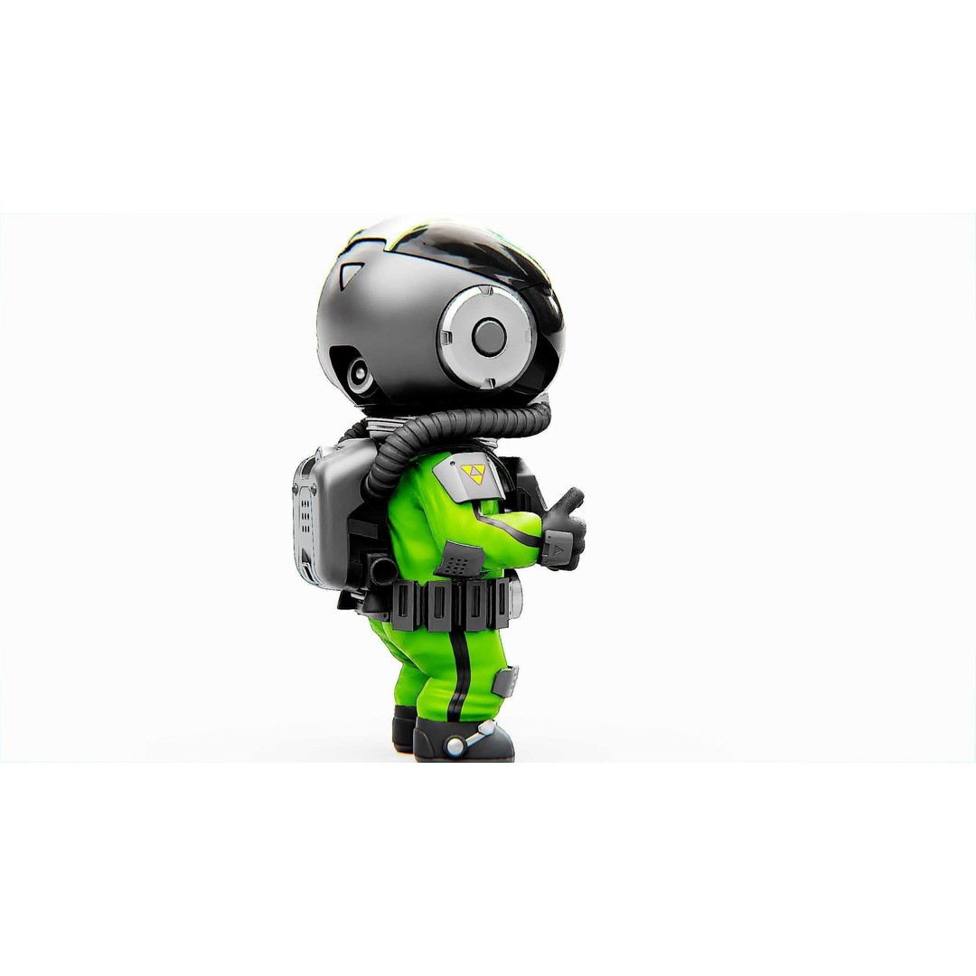 Toon Astronaut K-2500 3D Model – Rigged Sci-Fi Character for Unity & Unreal Engine - View 20