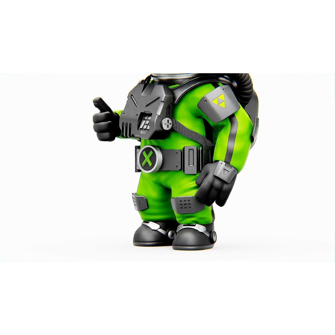 Toon Astronaut K-2500 3D Model – Rigged Sci-Fi Character for Unity & Unreal Engine - View 22