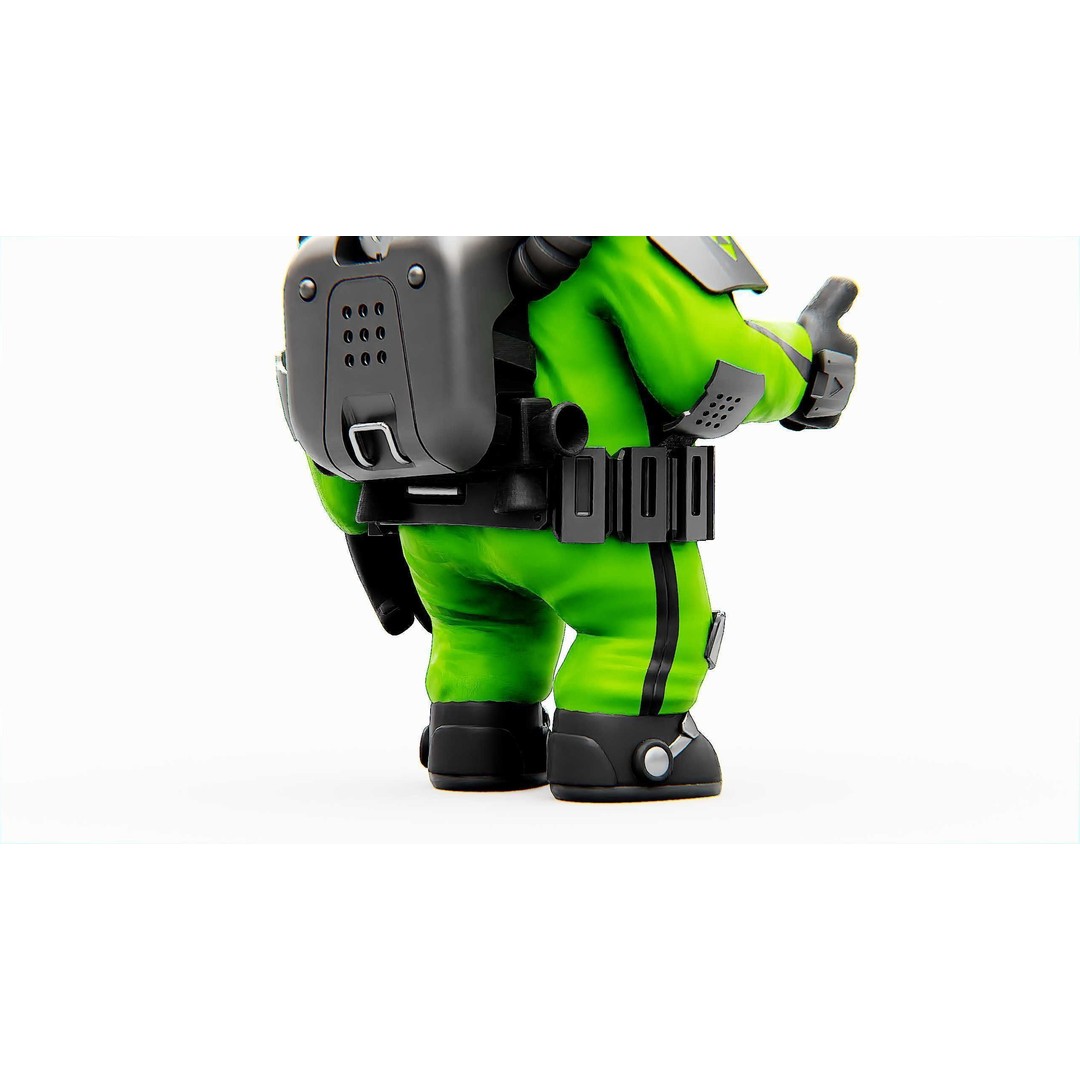 Toon Astronaut K-2500 3D Model – Rigged Sci-Fi Character for Unity & Unreal Engine - View 23