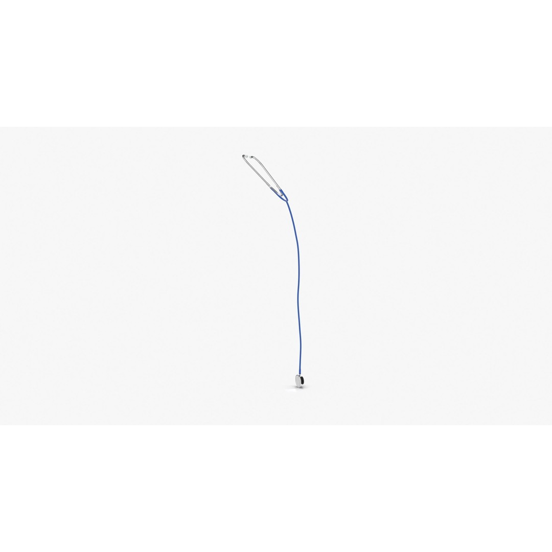 Stethoscope 3D Model – Low Poly Medical Equipment, FBX, OBJ - View 10