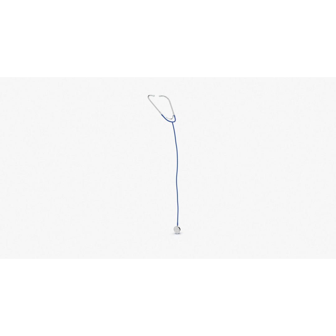 Stethoscope 3D Model – Low Poly Medical Equipment, FBX, OBJ - View 11