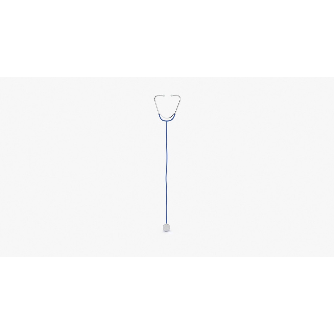 Stethoscope 3D Model – Low Poly Medical Equipment, FBX, OBJ - View 12