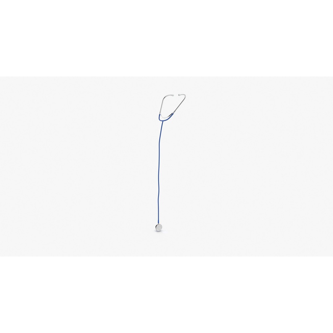 Stethoscope 3D Model – Low Poly Medical Equipment, FBX, OBJ - View 13