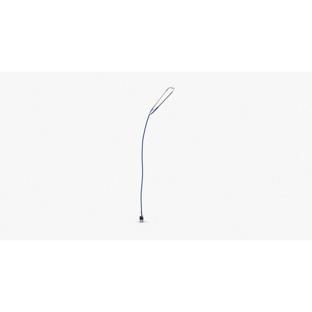 Stethoscope 3D Model – Low Poly Medical Equipment, FBX, OBJ - View 15