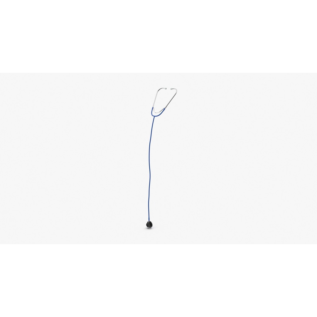 Stethoscope 3D Model – Low Poly Medical Equipment, FBX, OBJ - View 16