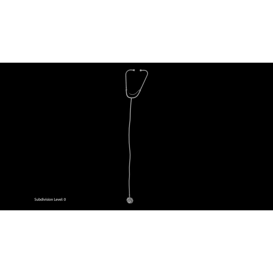 Stethoscope 3D Model – Low Poly Medical Equipment, FBX, OBJ - View 17