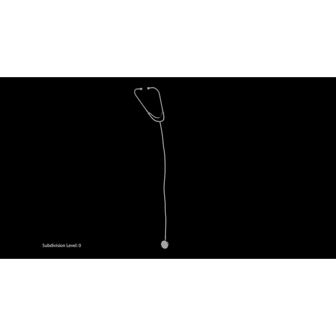 Stethoscope 3D Model – Low Poly Medical Equipment, FBX, OBJ - View 19