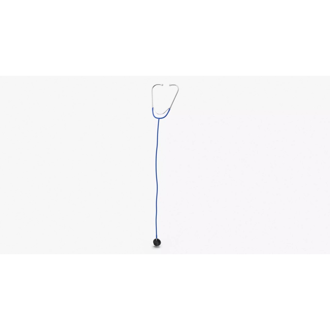 Stethoscope 3D Model – Low Poly Medical Equipment, FBX, OBJ - View 2