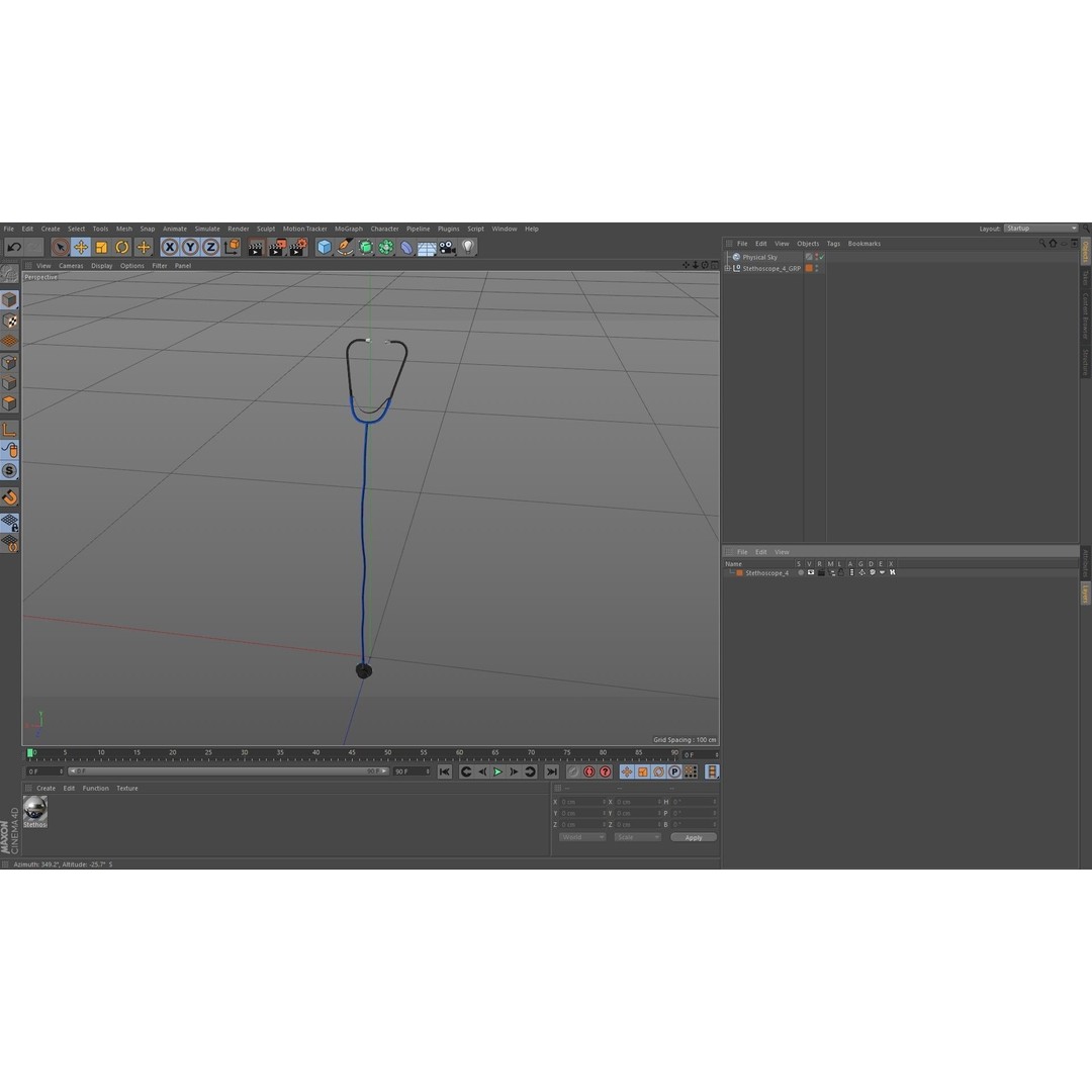 Stethoscope 3D Model – Low Poly Medical Equipment, FBX, OBJ - View 28