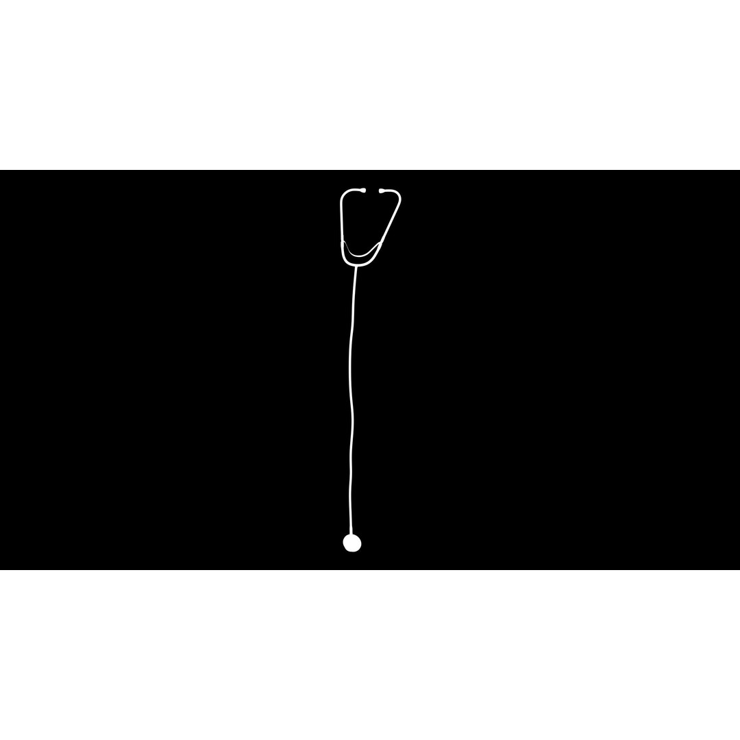Stethoscope 3D Model – Low Poly Medical Equipment, FBX, OBJ - View 4