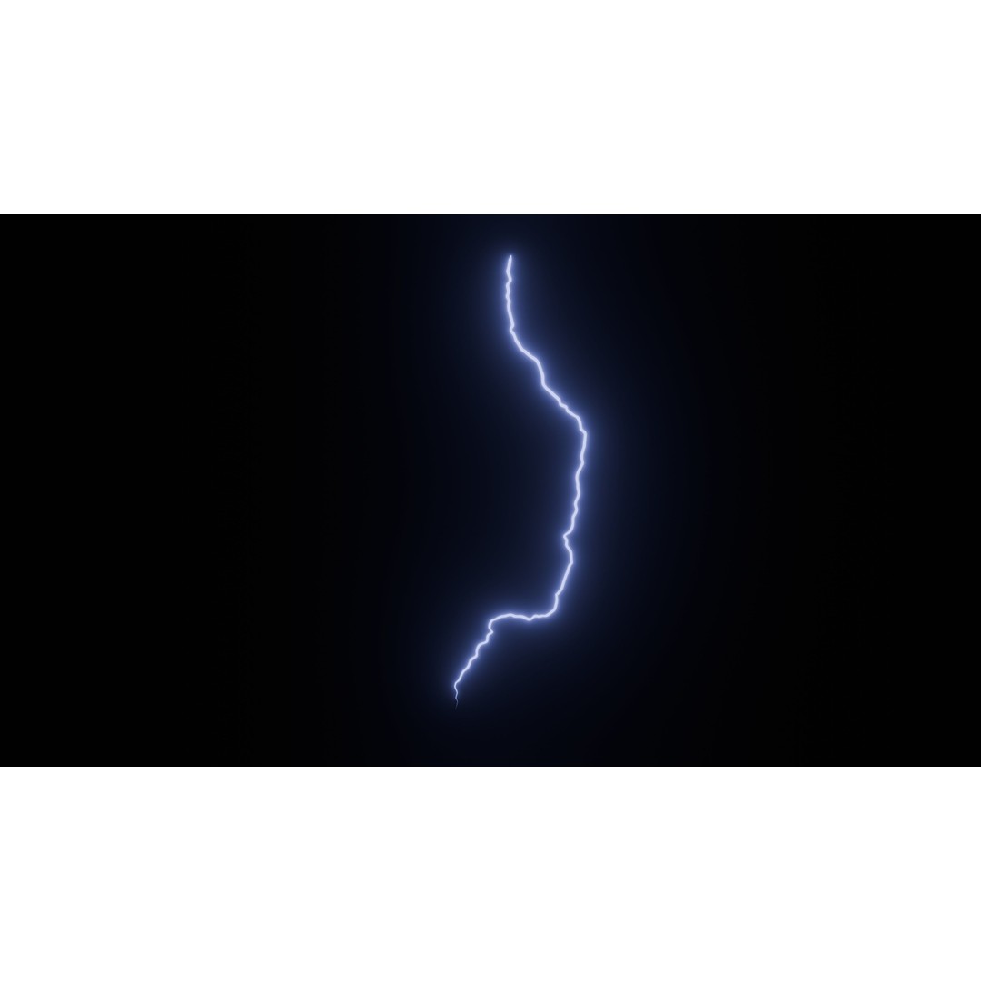 Lightning 3D Model – Low Poly Rigged Animated Asset, FBX & Blender - View 10