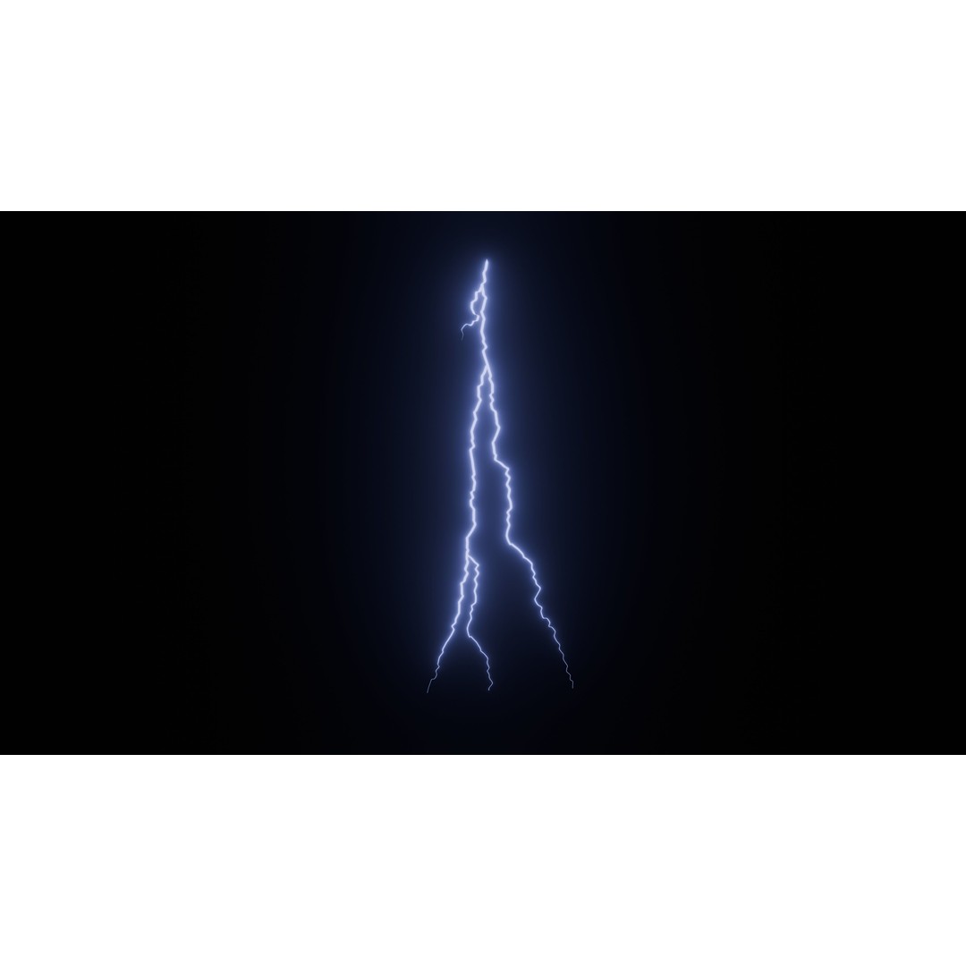 Lightning 3D Model – Low Poly Rigged Animated Asset, FBX & Blender - View 9