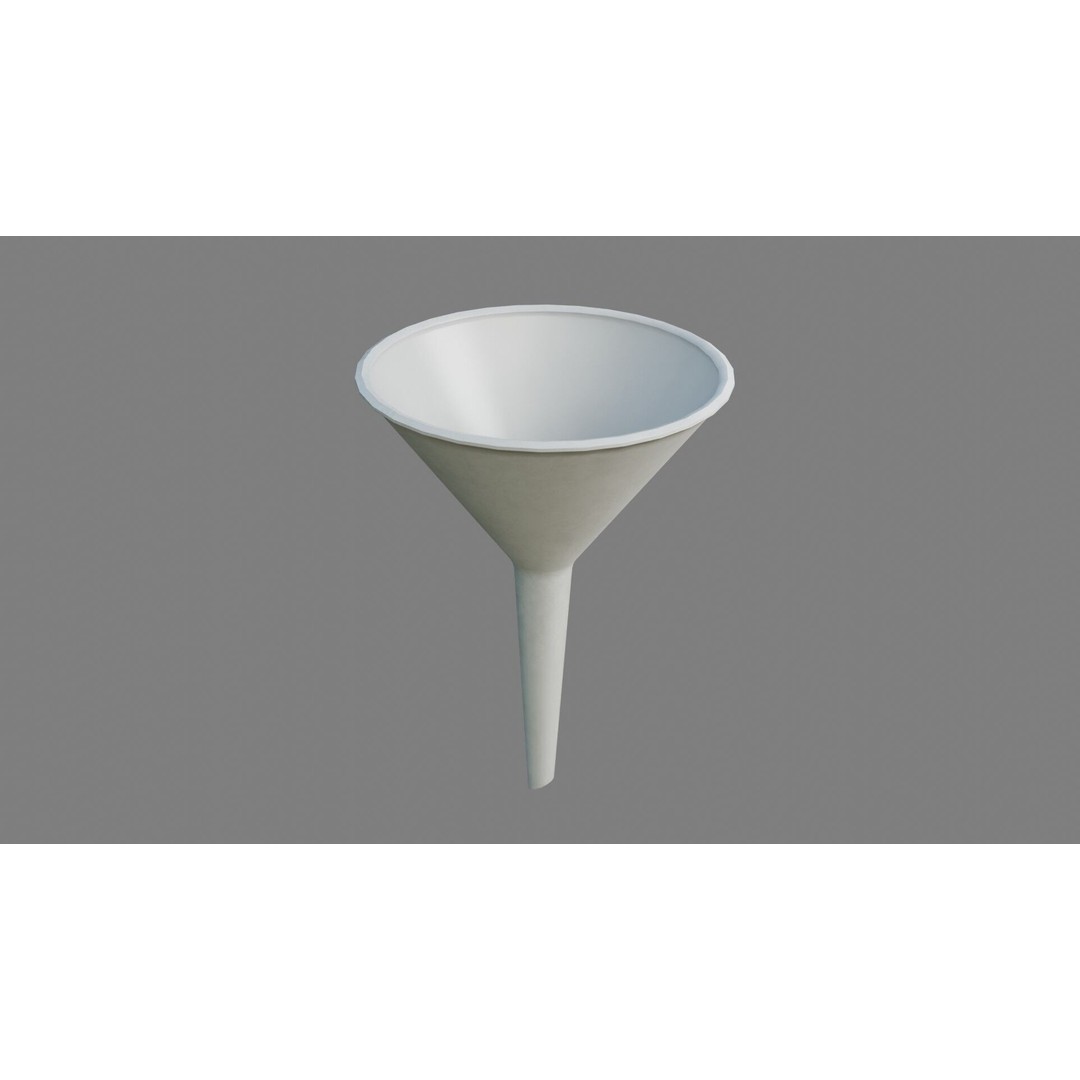Funnels 3D Model – Low Poly Laboratory & Industrial Set, FBX - View 10