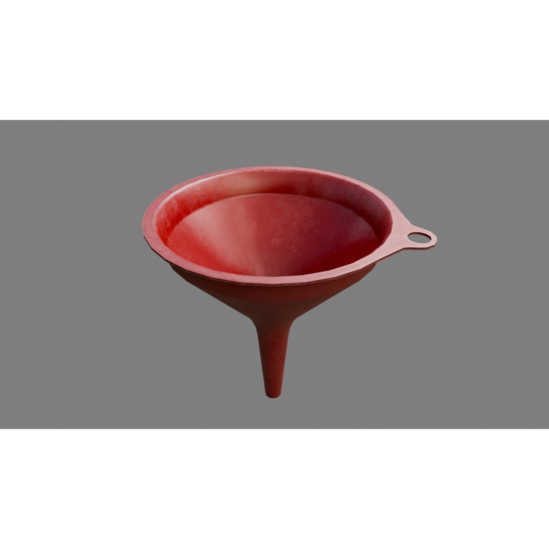 Funnels 3D Model – Low Poly Laboratory & Industrial Set, FBX - View 8