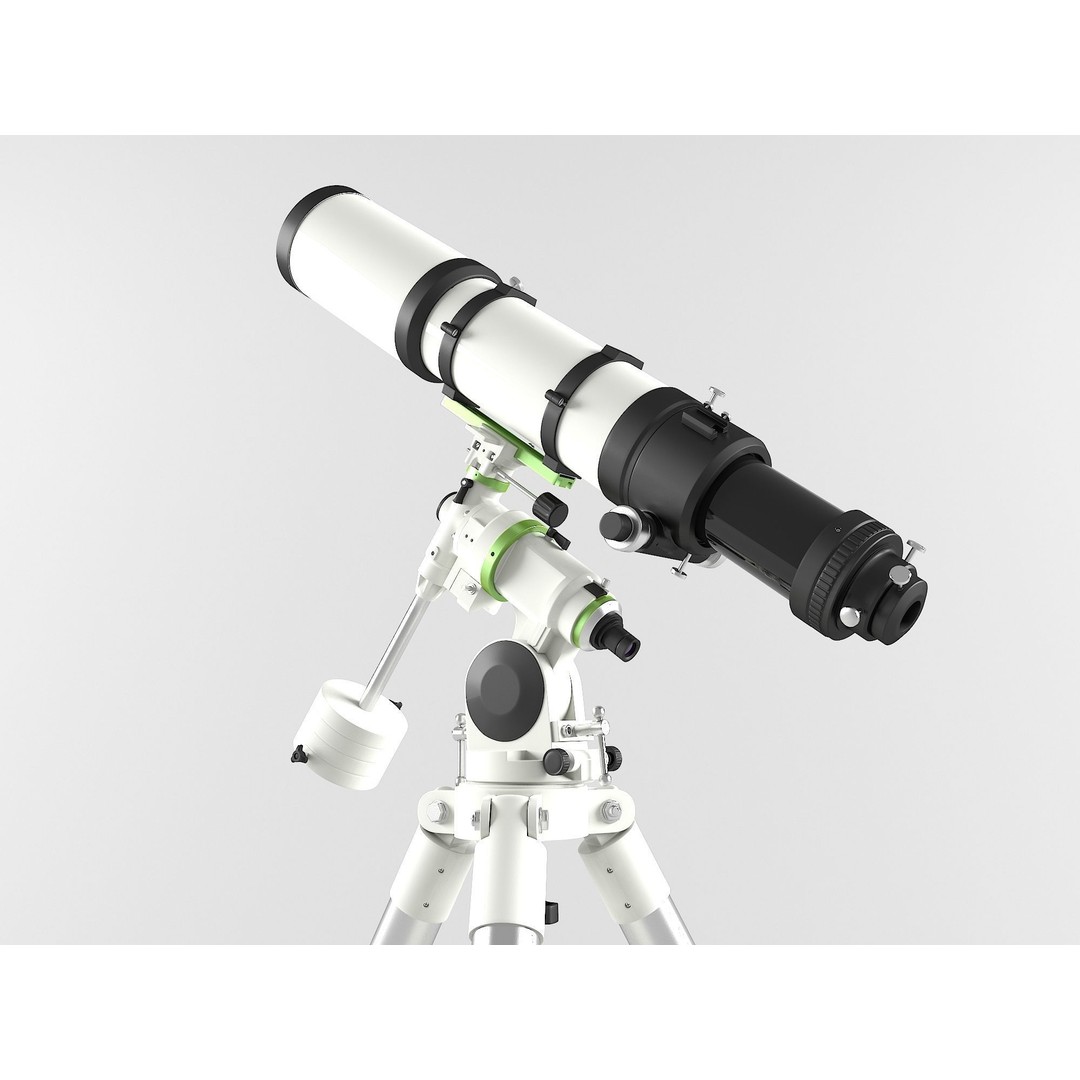 Orion EON 115mm ED 3D Model – Triplet Telescope with Tripod, FBX - View 6
