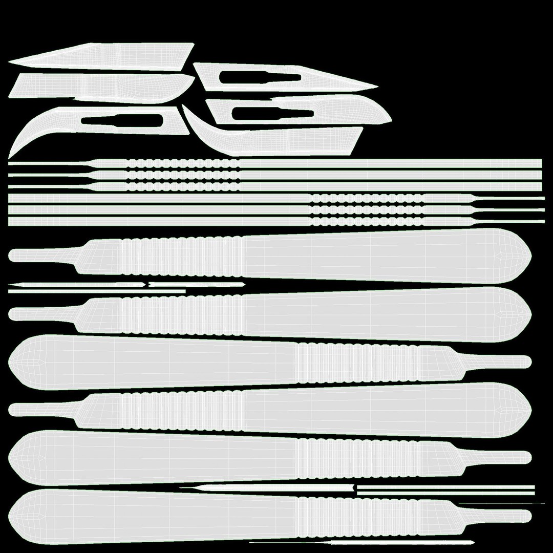 Scalpel 3D Model – High Quality PBR Medical Tool, FBX, OBJ