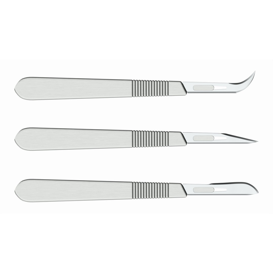 Scalpel 3D Model – High Quality PBR Medical Tool, FBX, OBJ - View 6