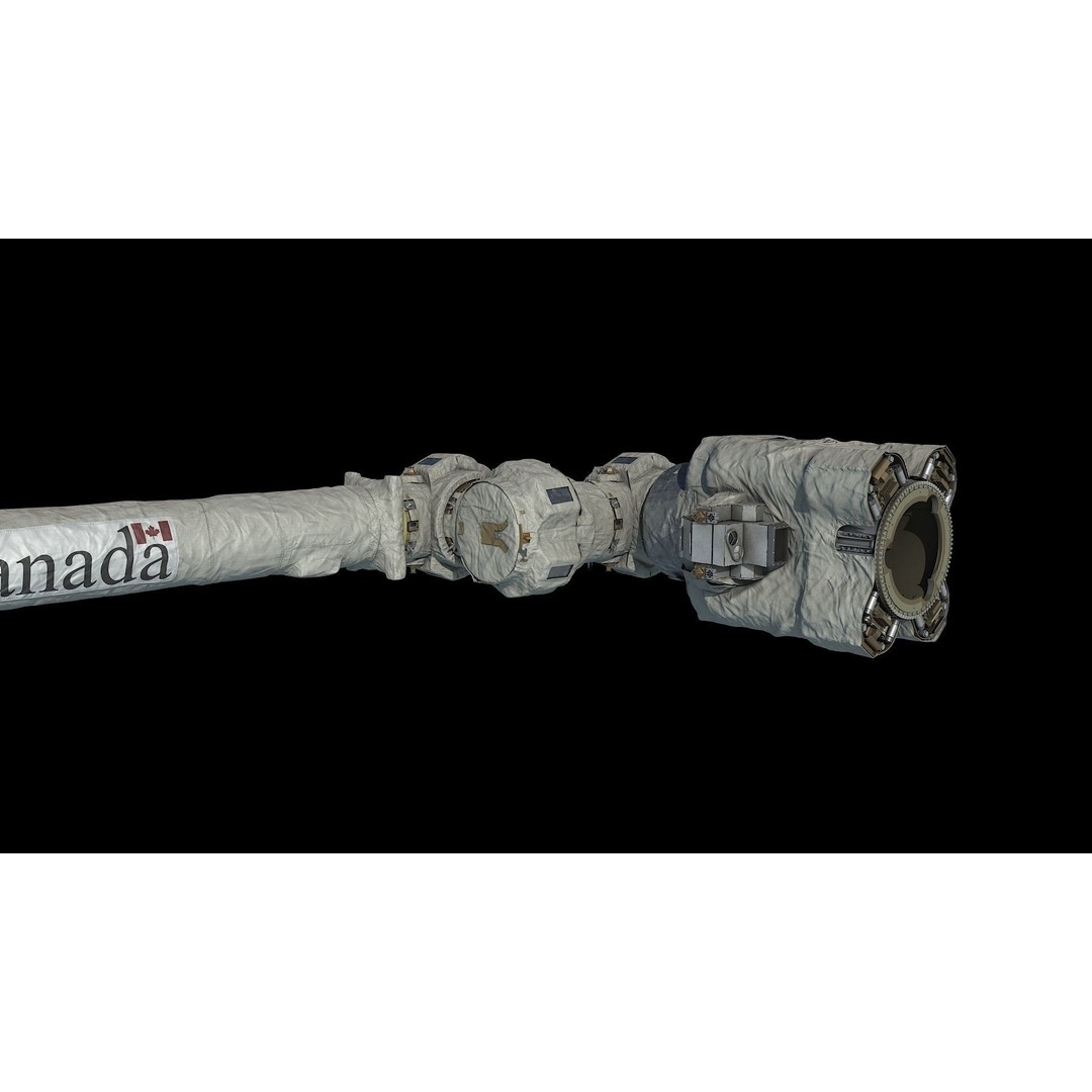 Canadarm 3D Model – High Quality Space Asset with PBR Textures, FBX - View 3