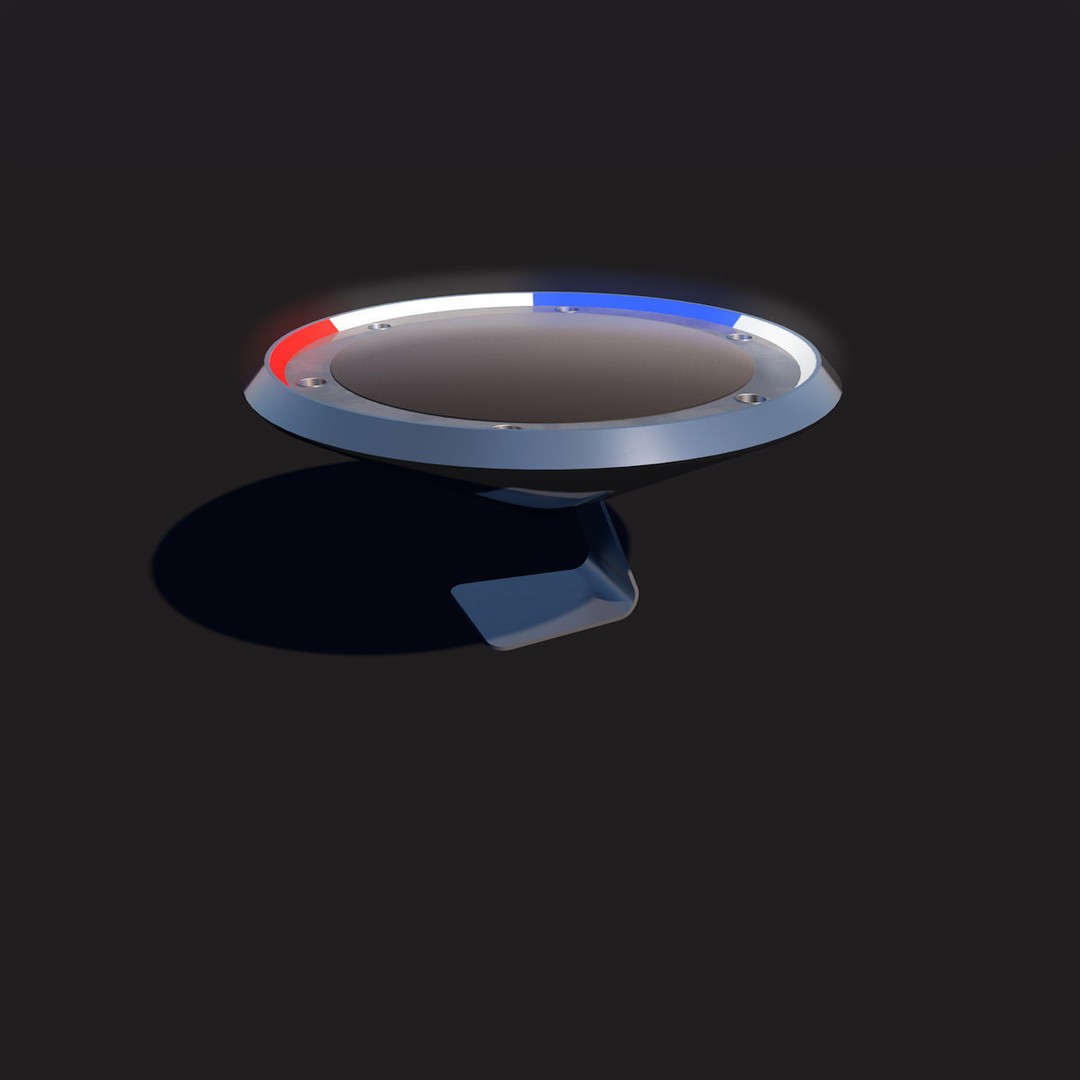 SciFi Poker Table 3D Model – Low Poly Game Asset, FBX & OBJ - View 10