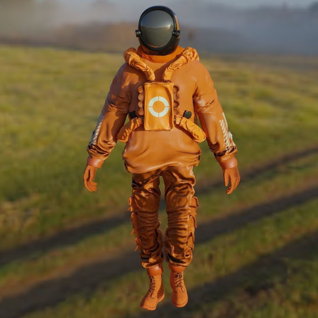 AstroCyber Emissary - Low-Poly Game-Ready 3D Model