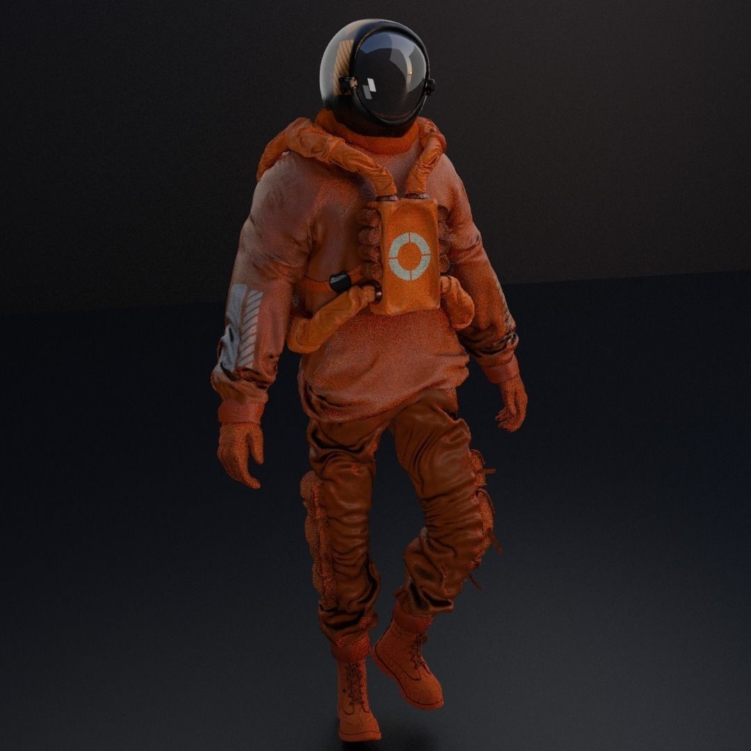 AstroCyber Emissary - Low-Poly Game-Ready 3D Model - View 10