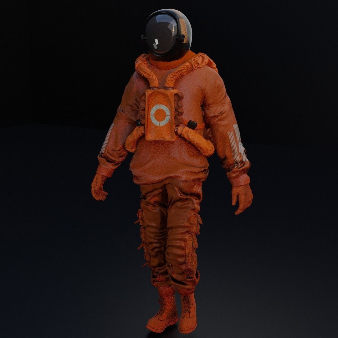 AstroCyber Emissary - Low-Poly Game-Ready 3D Model - View 11