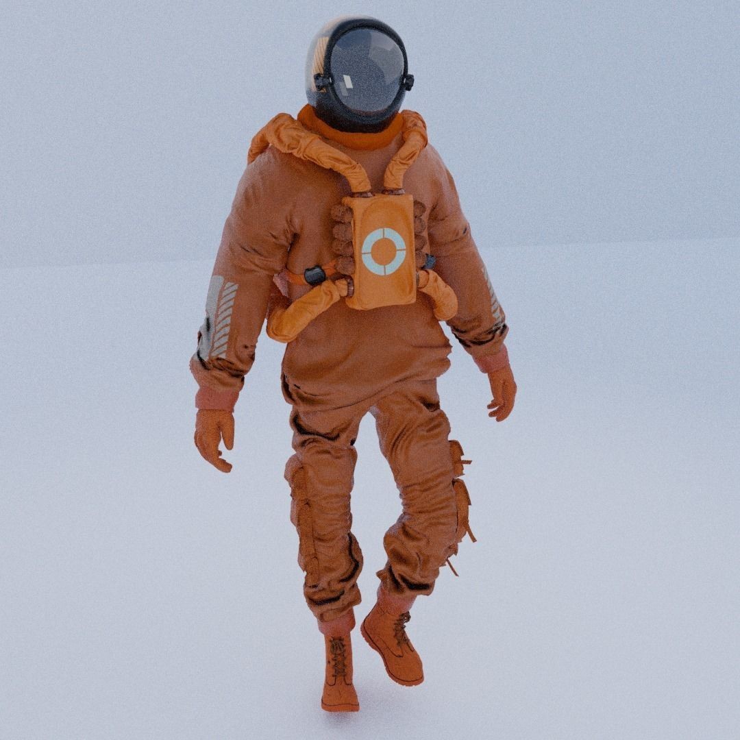 AstroCyber Emissary - Low-Poly Game-Ready 3D Model - View 12