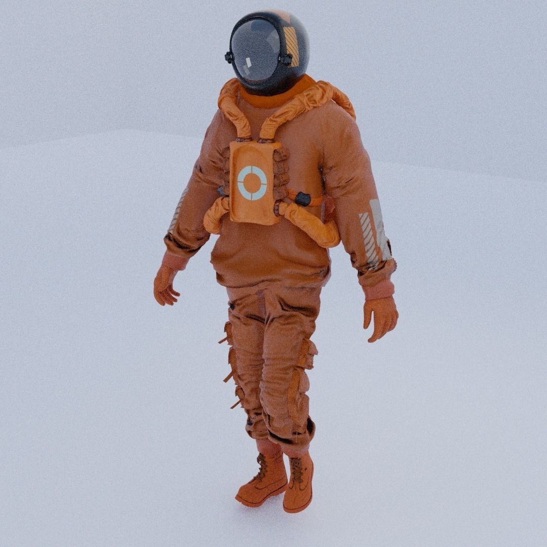 AstroCyber Emissary - Low-Poly Game-Ready 3D Model - View 13