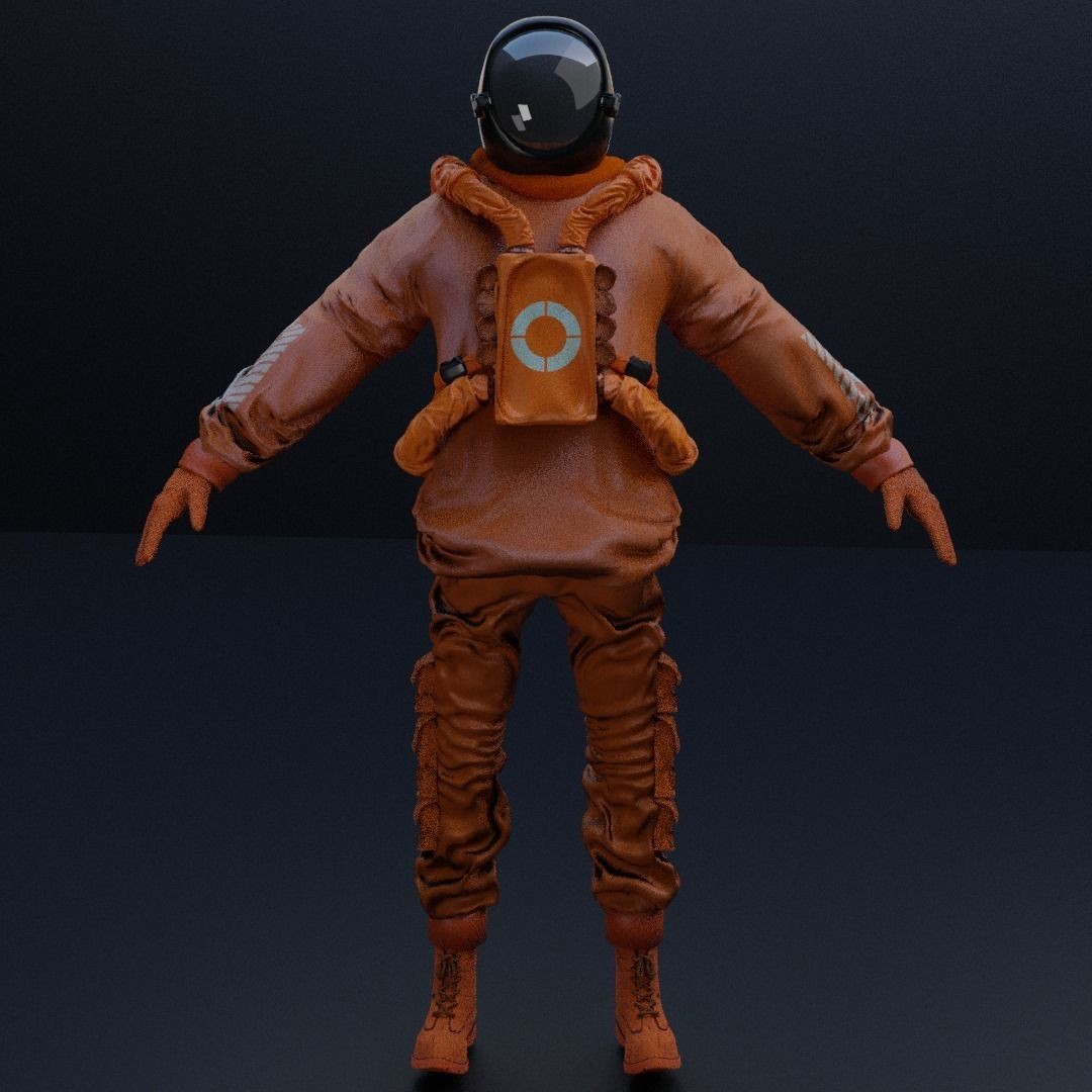 AstroCyber Emissary - Low-Poly Game-Ready 3D Model - View 16