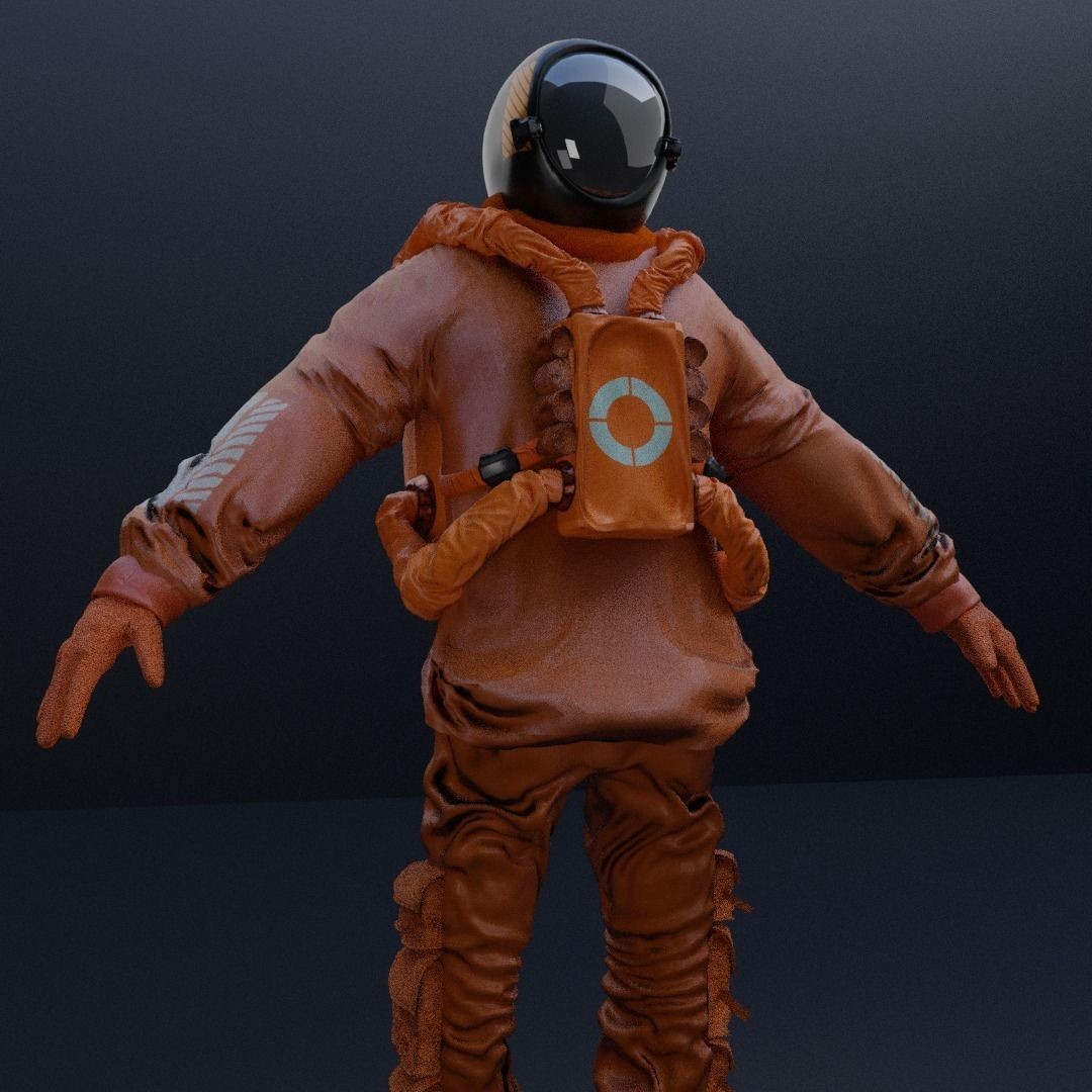 AstroCyber Emissary - Low-Poly Game-Ready 3D Model - View 17