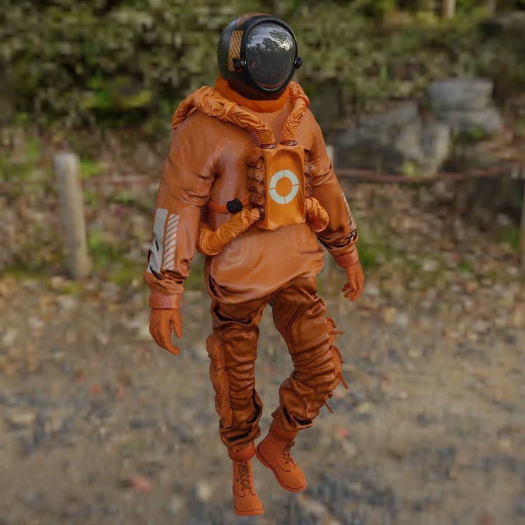 AstroCyber Emissary - Low-Poly Game-Ready 3D Model - View 23