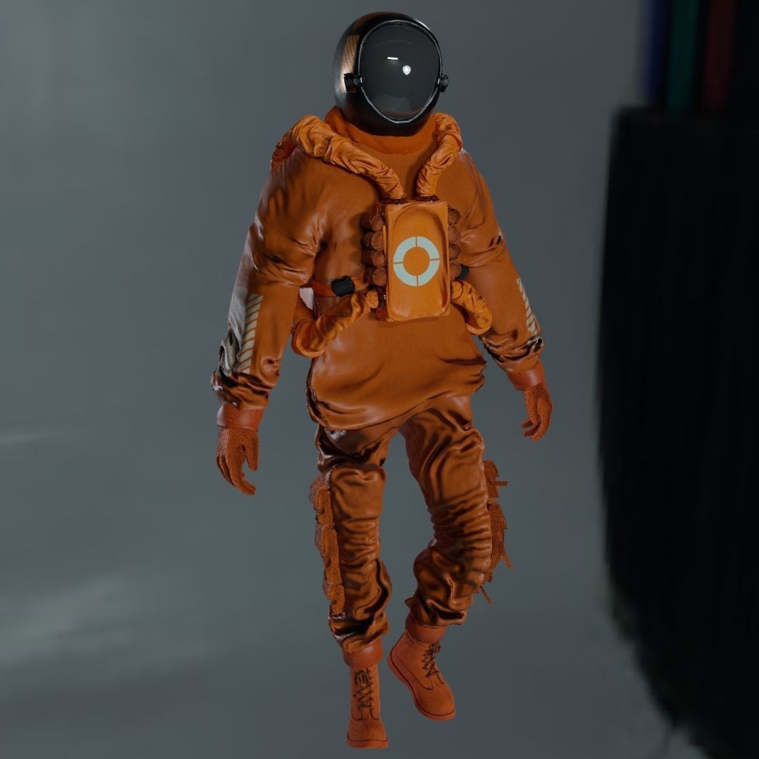 AstroCyber Emissary - Low-Poly Game-Ready 3D Model - View 26