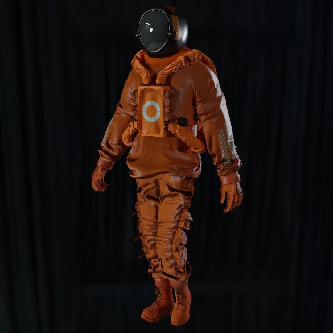 AstroCyber Emissary - Low-Poly Game-Ready 3D Model - View 27
