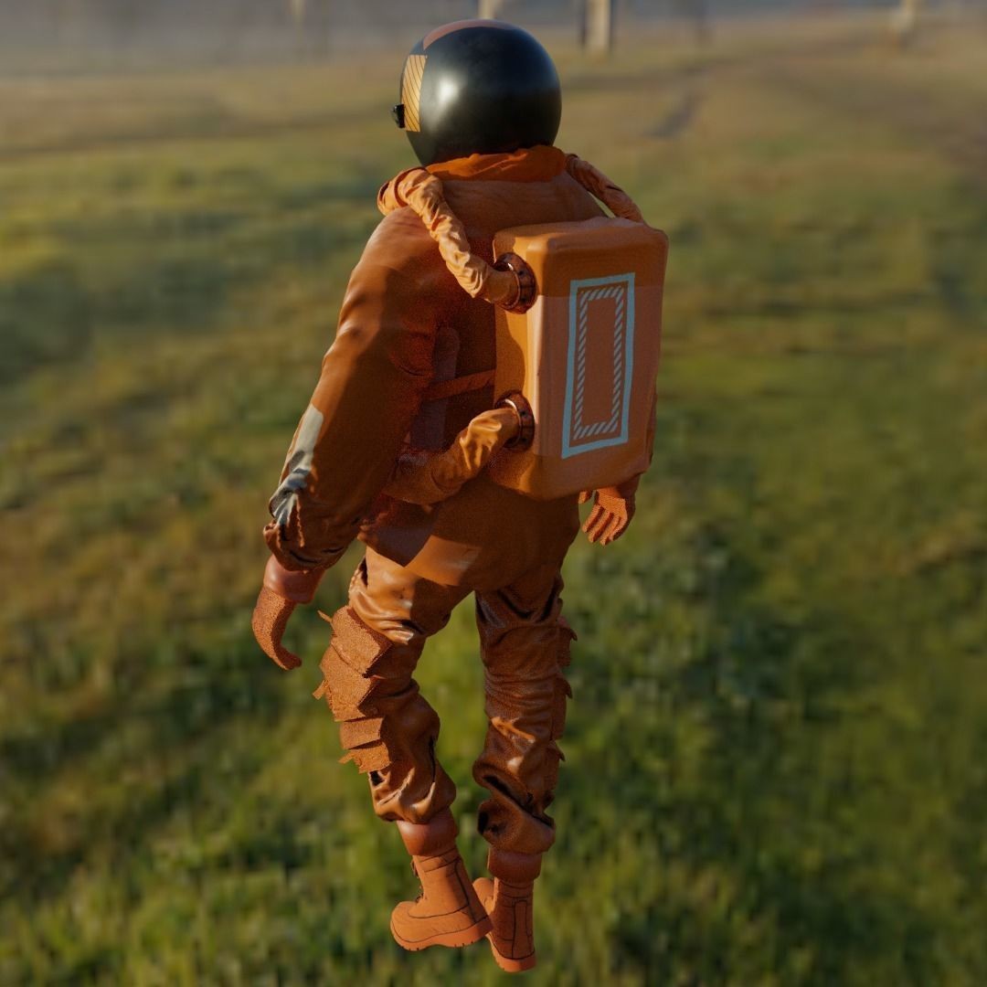 AstroCyber Emissary - Low-Poly Game-Ready 3D Model - View 5