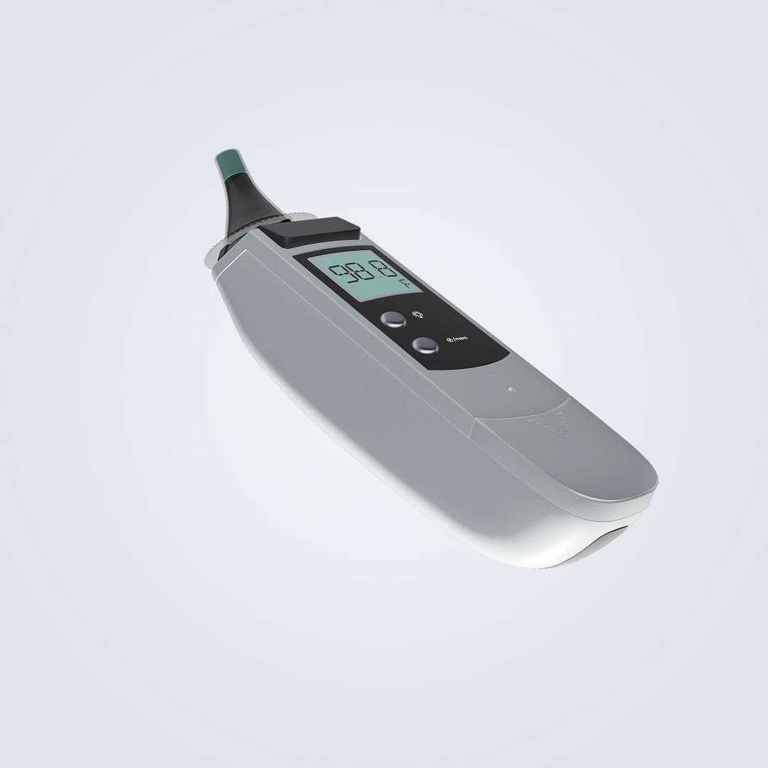 Ear Thermometer 3D Model – High Poly Detailed Medical Asset, FBX, OBJ - View 18
