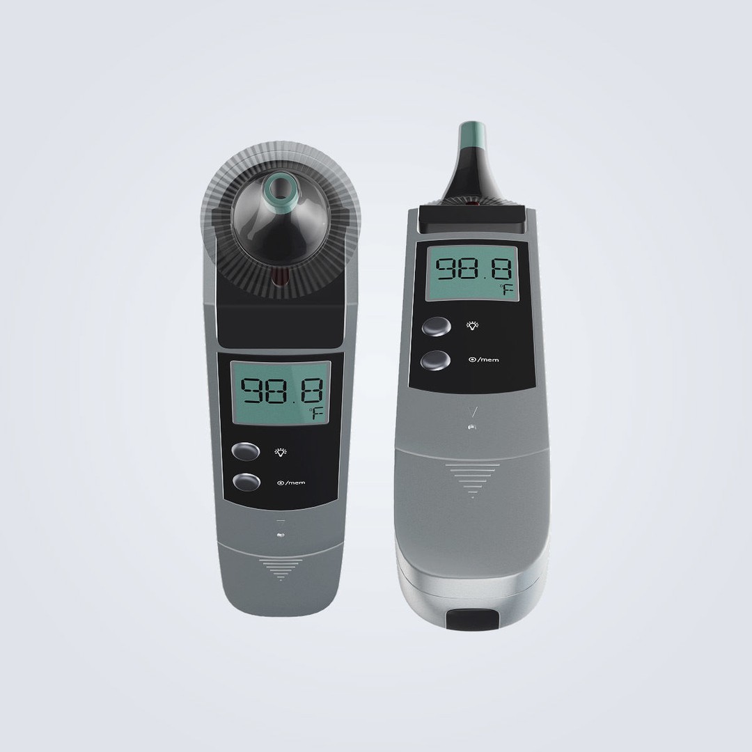 Ear Thermometer 3D Model – High Poly Detailed Medical Asset, FBX, OBJ - View 20