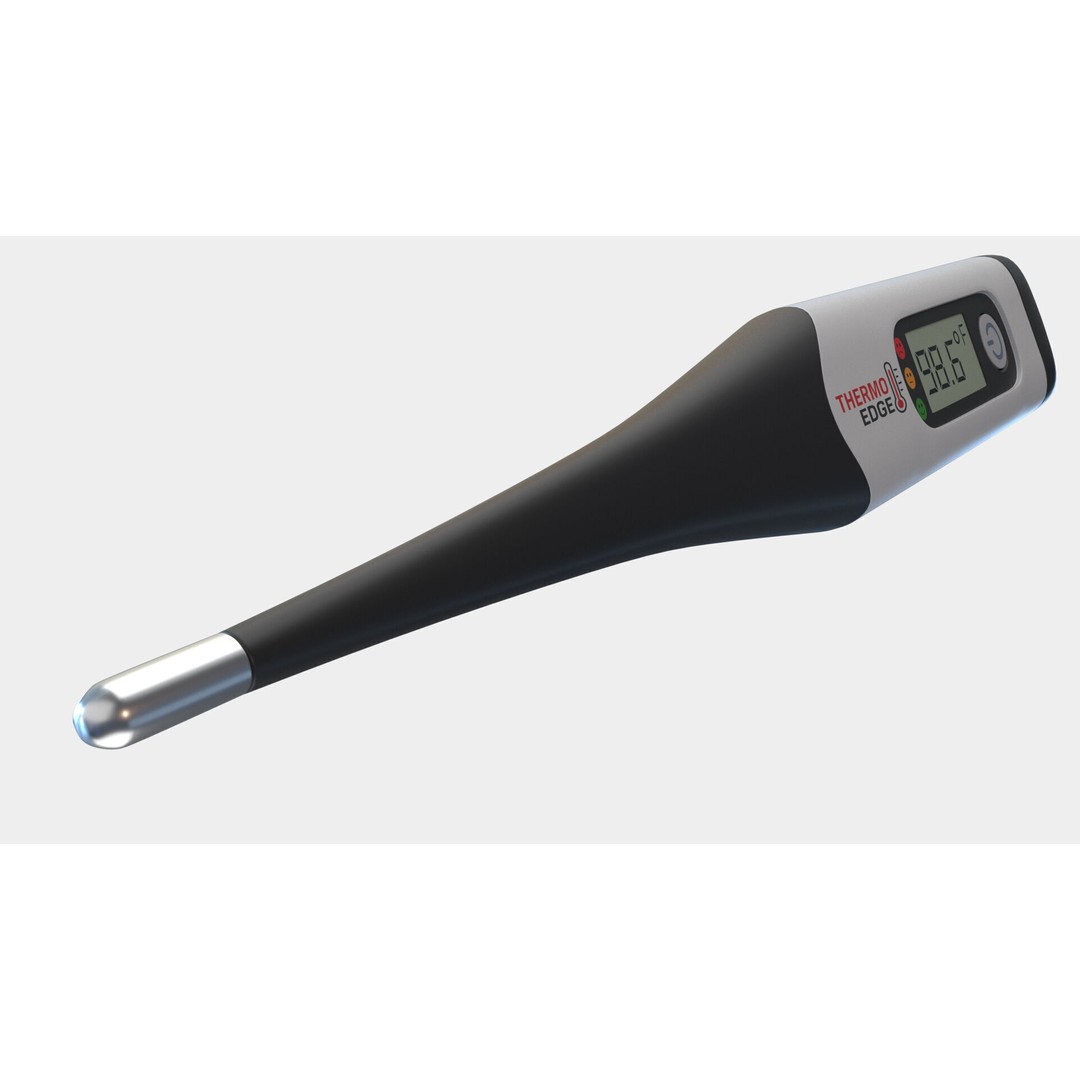 Digital Thermometer 3D Model – PBR High-Quality Medical Asset, FBX - View 3