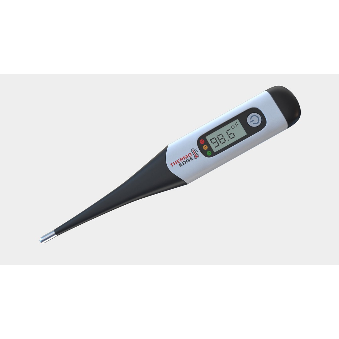 Digital Thermometer 3D Model – PBR High-Quality Medical Asset, FBX - View 6