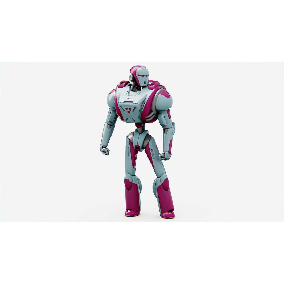 Android Mecha C 3D Model – Rigged Sci-Fi Character for Unity & Unreal - View 12