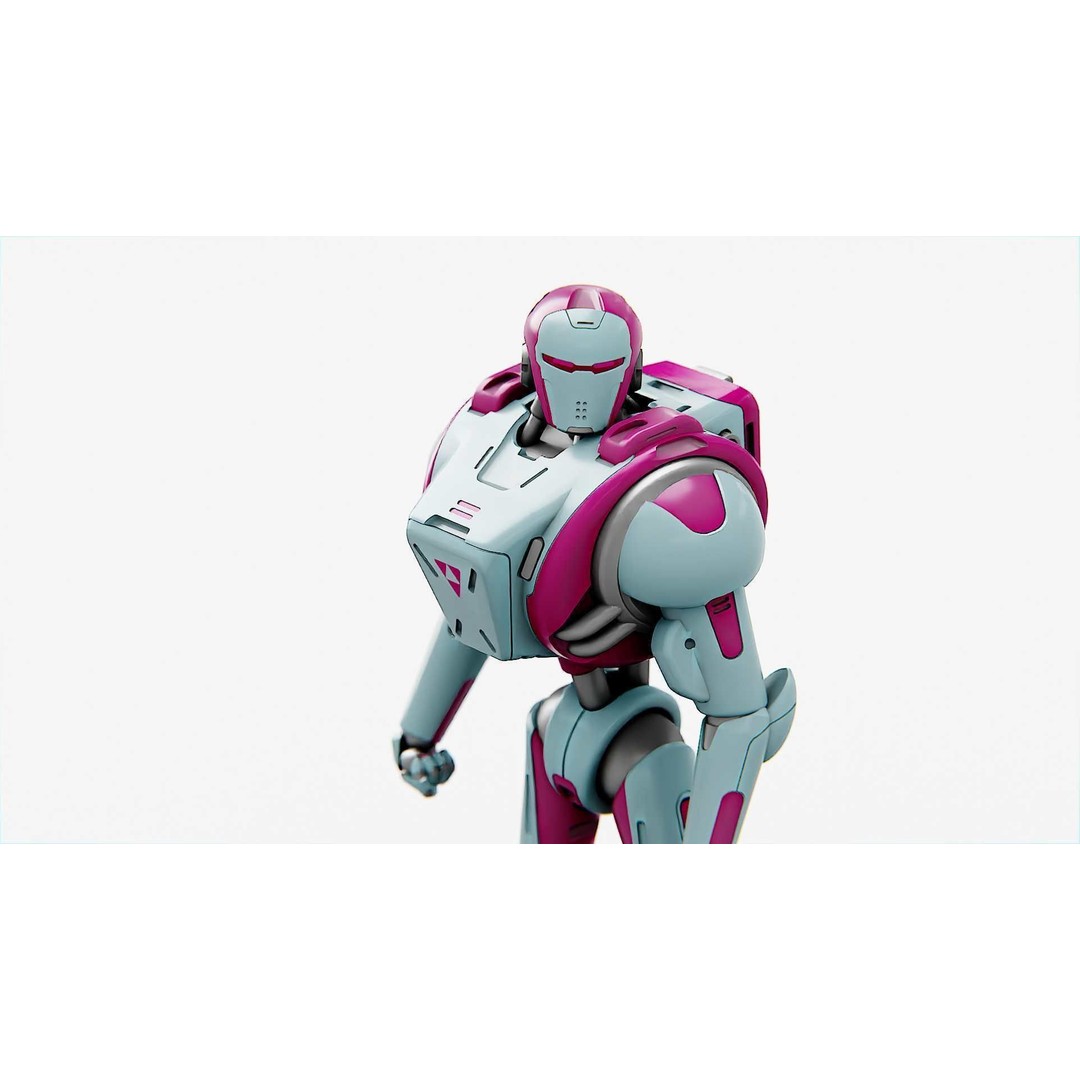 Android Mecha C 3D Model – Rigged Sci-Fi Character for Unity & Unreal - View 13