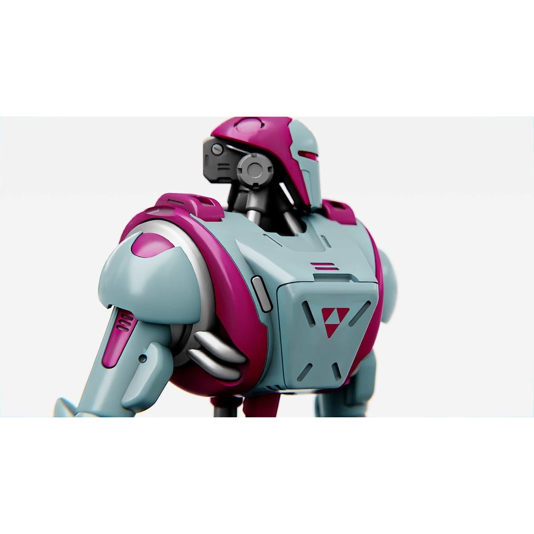 Android Mecha C 3D Model – Rigged Sci-Fi Character for Unity & Unreal - View 16