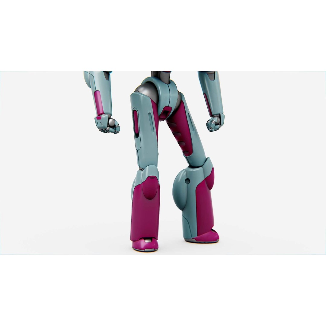 Android Mecha C 3D Model – Rigged Sci-Fi Character for Unity & Unreal - View 17