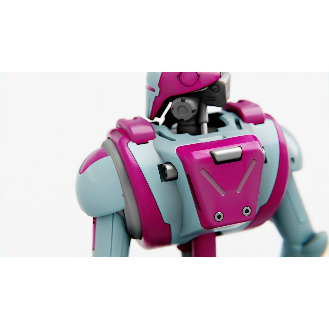 Android Mecha C 3D Model – Rigged Sci-Fi Character for Unity & Unreal - View 19